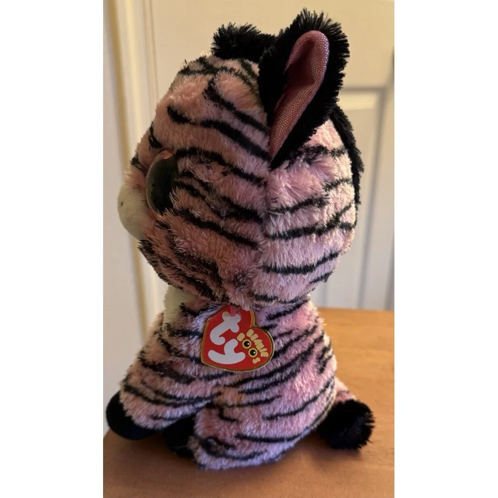 Ty Beanie Boo Zoey Pink Zebra 6